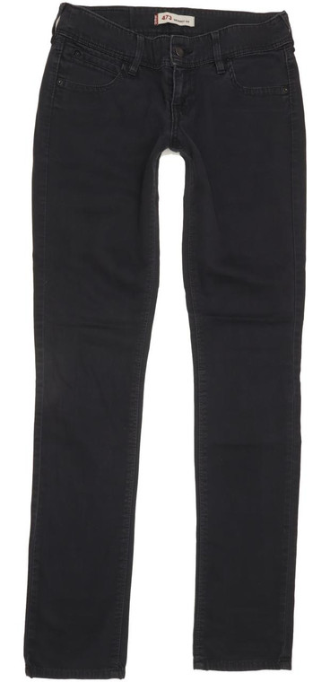 Levi's 473 Women Black Skinny Slim Stretch Jeans W30 L34 (91705)
