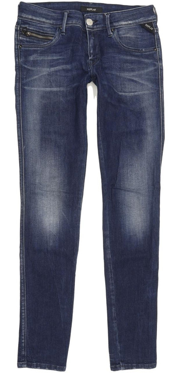 Replay Yasmeen Women Blue Skinny Slim Stretch Jeans W27 L30 (91643)