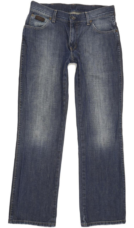 Wrangler Alaska Men Blue Straight Regular Jeans W33 L31 (91640)