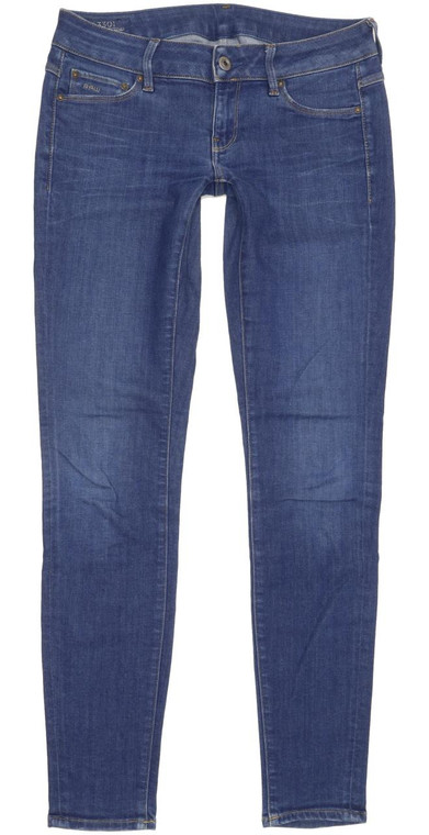 G-Star 3301 Low Women Blue Skinny Slim Stretch Jeans W26 L30 (91641)