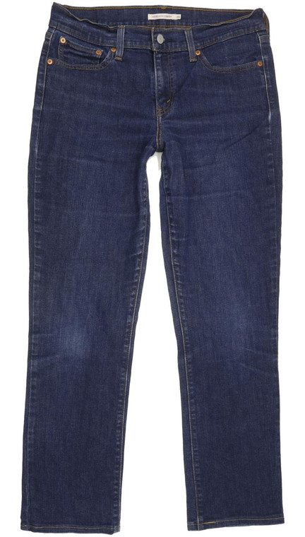 Levi's 414 Women Blue Straight Relaxed Stretch Jeans W29 L28 (92291)