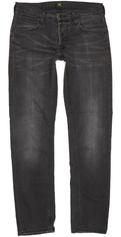 Lee Daren Men Black Straight Slim Stretch Jeans W31 L32 (92426)