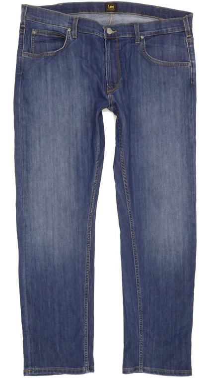 Lee Men Blue Straight Regular Jeans W38 L30 (92615)