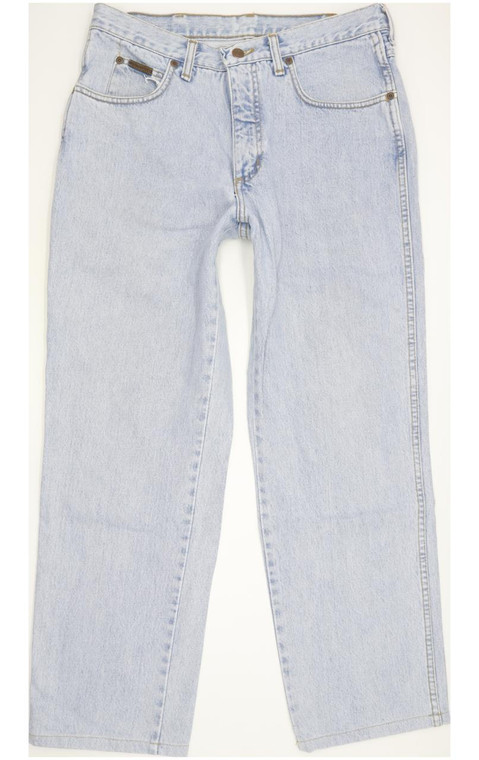 Wrangler Idiana Men Blue Straight Regular Jeans W34 L28 (92795)