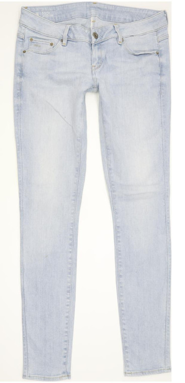 G-Star 3301 Low Super Women Blue Skinny Slim Stretch Jeans W26 L30 (92854)