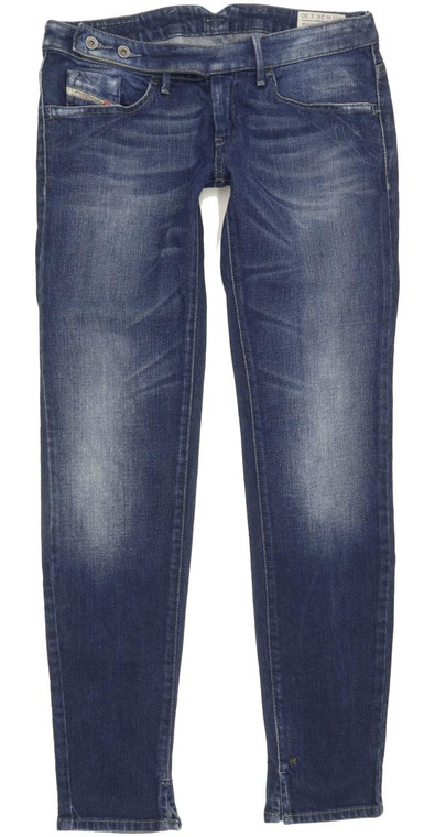 Diesel Cherick 008L6 Women Blue Tapered Slim Stretch Jeans W26 L30 (92961)