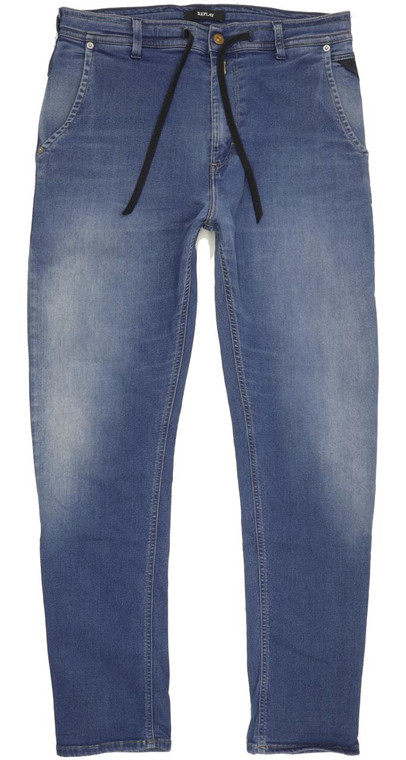 Replay Men Blue Tapered Relaxed Stretch Jeans W32 L30 (93247)