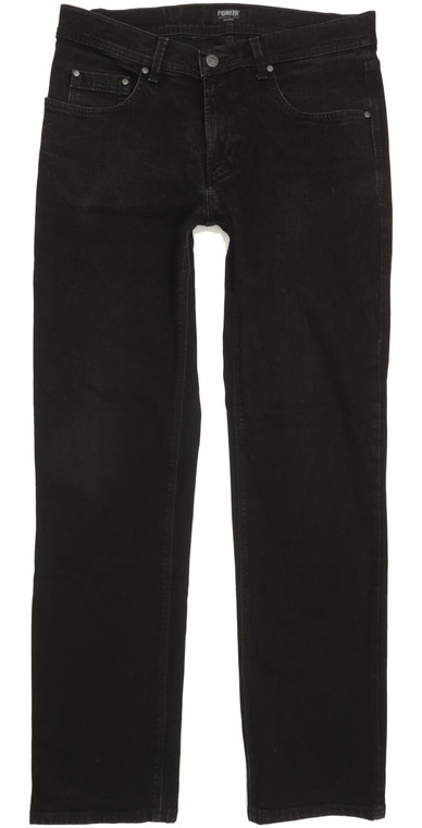 Pioneer Rando Men Black Straight Regular Stretch Jeans W33 L32 (93342)