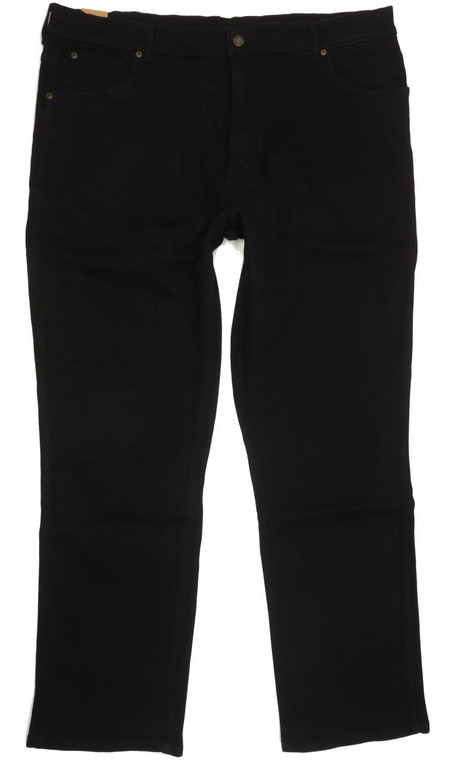 Wrangler Men Black Straight Regular Jeans W42 L32 (93696)