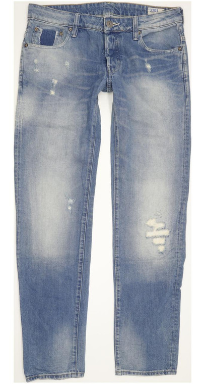 G-Star 3301 Low Men Blue Tapered Slim Jeans W31 L32 (94311)