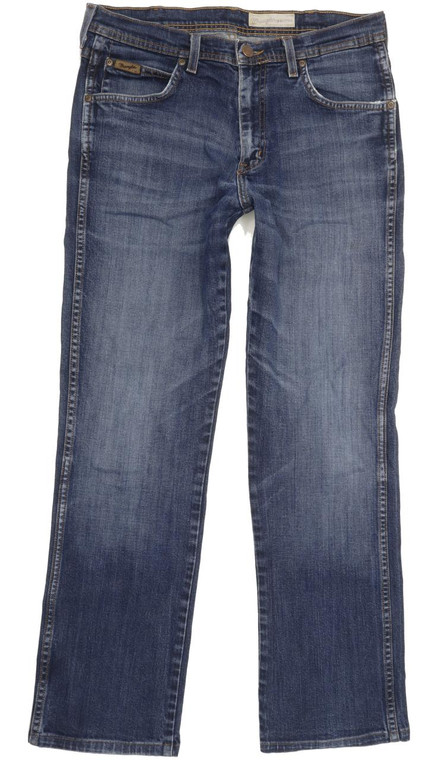 Wrangler Arizona Men Blue Straight Regular Stretch Jeans W33 L29 (94978)