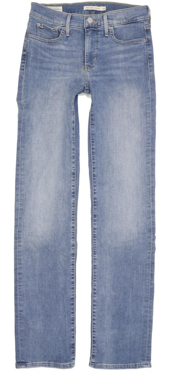 Levi's 314 Shaping Women Blue Straight Slim Stretch Jeans W26 L32 (95429)
