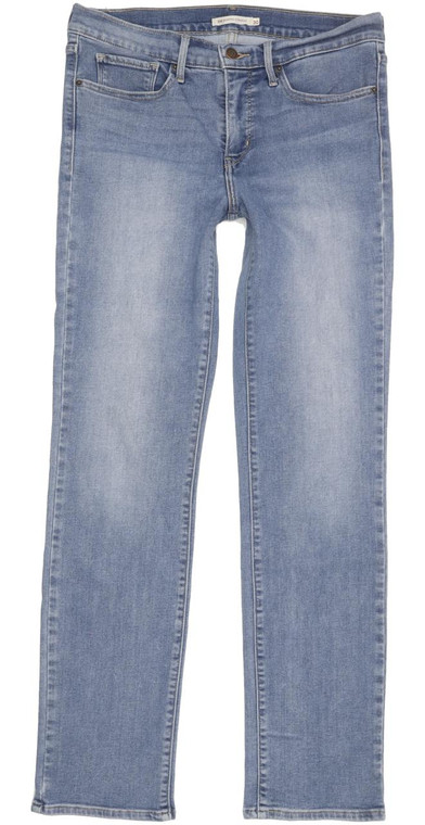 Levi's 314 Shaping Women Blue Straight Slim Stretch Jeans W30 L31 (95416)