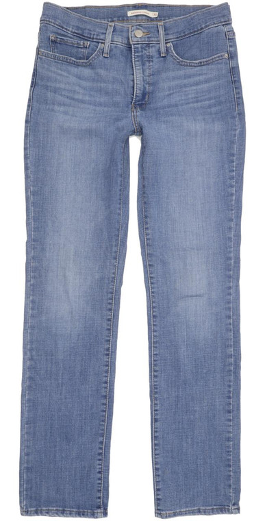 Levi's 314 Shaping Women Blue Straight Slim Stretch Jeans W30 L32 (95661)