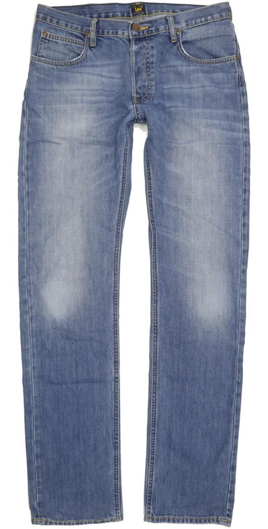 Lee Blake Men Blue Straight Regular Jeans W33 L36 (95707)