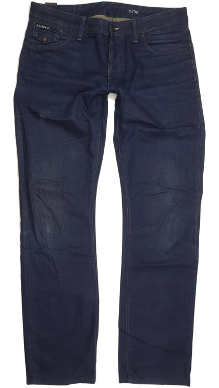 G-Star Morris Low Men Blue Straight Slim Jeans W34 L34 (96114)