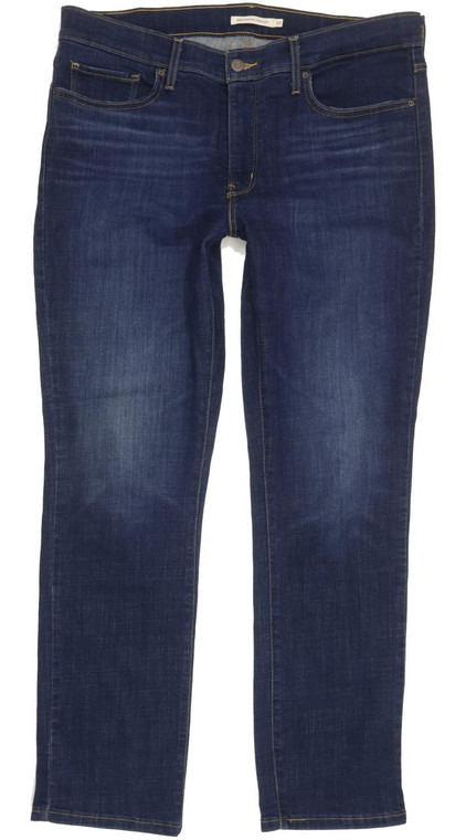 Levi's 314 Blue Straight Slim Stretch Jeans High Waisted W33 L30 (96421)