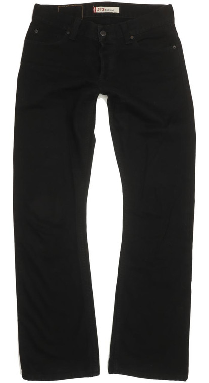 Levi's 512 Men Black Straight Regular Jeans W32 L35 (97680)