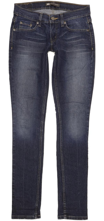 Levi's 524 Women Blue Skinny Slim Stretch Jeans W25 L32 (100361)