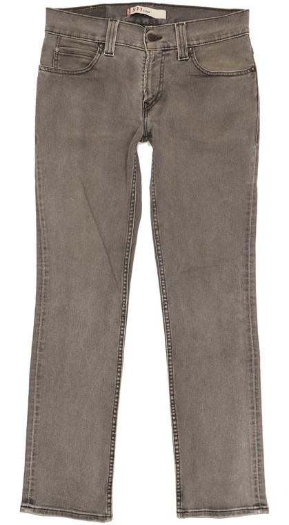 Levi's 511 Men Grey Straight Slim Stretch Jeans W32 L31 (101453)