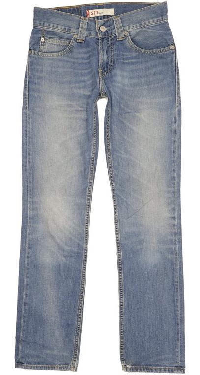 Levi's 511 Men Blue Straight Slim Jeans W29 L30 (101522)