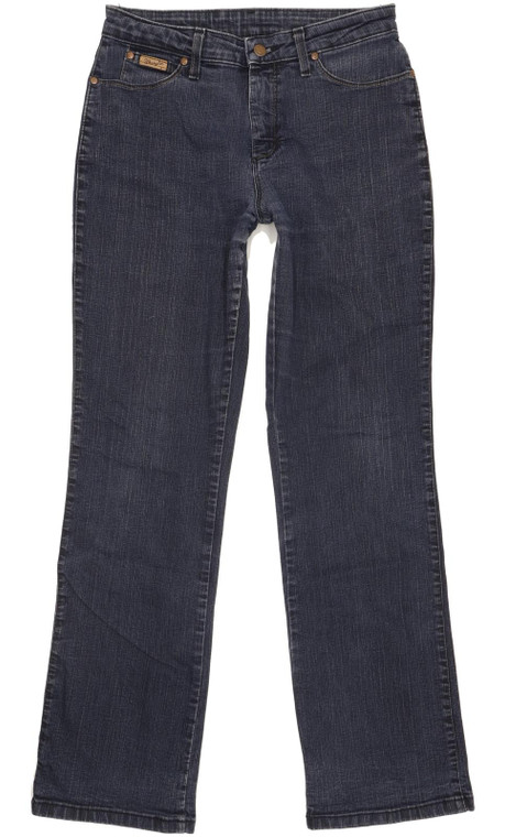Wrangler Curved Women Blue Bootcut Slim Stretch Jeans W29 L32 (104050)