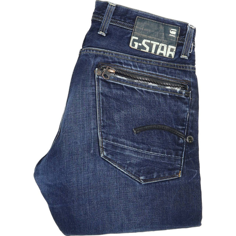 G-Star  Straight Regular W32 L34 Jeans in Good used condition with little wear to the crotch. Fast & Free UK Delivery. Buy with confidence from Fabb Fashion. image 1