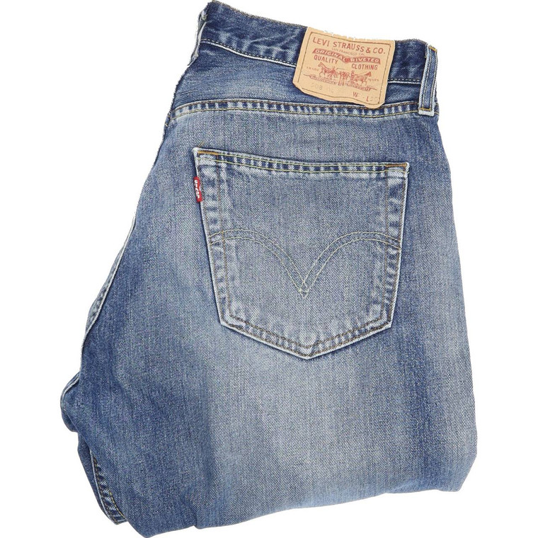 Levi's 508 Tapered Regular W30 L30 Jeans in Good used condition with some wear to the hems. Fast & Free UK Delivery. Buy with confidence from Fabb Fashion. image 1