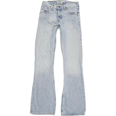 Levi's 516 Discontinued Men Blue Flared Regular Jeans W26 L34 | Fabb Fashion