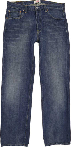 Levi's 501 Men Blue Straight Regular Jeans W34 L32 | Fabb