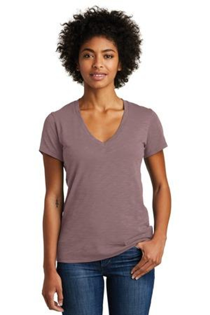 Weathered Slub So-Low V-Neck Tee