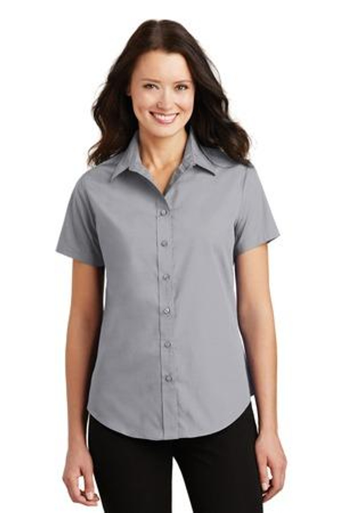 Ladies Short Sleeve Value Poplin Shirt