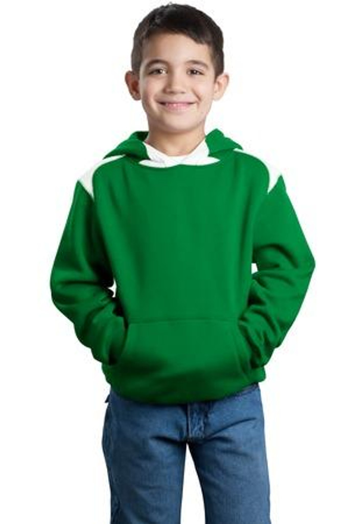 Youth Pullover Hooded Sweatshirt with Contrast Color