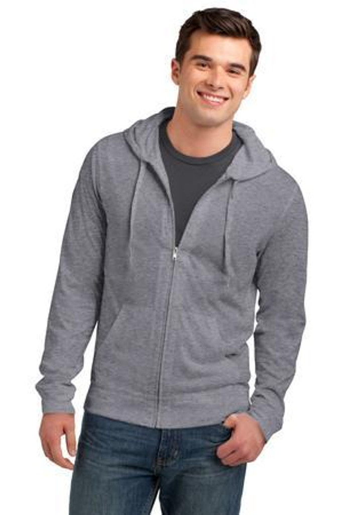 Young Mens Jersey Full-Zip Hoodie