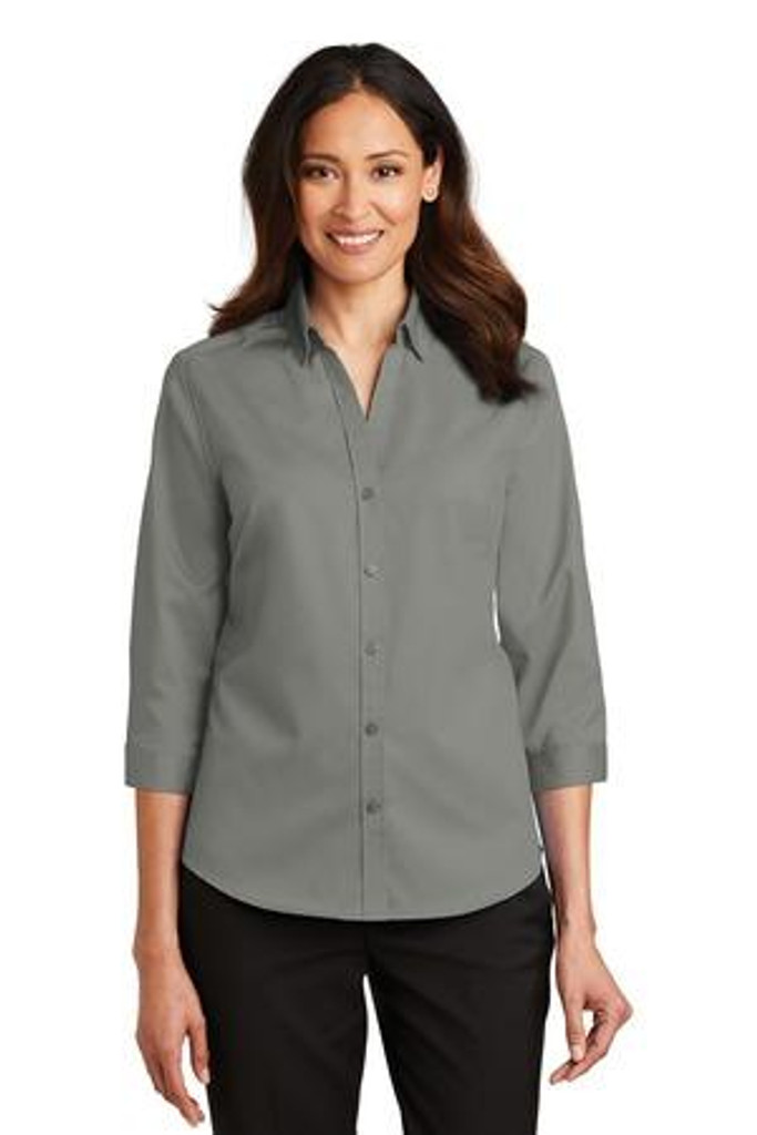 Ladies 3/4-Sleeve SuperPro Twill Shirt