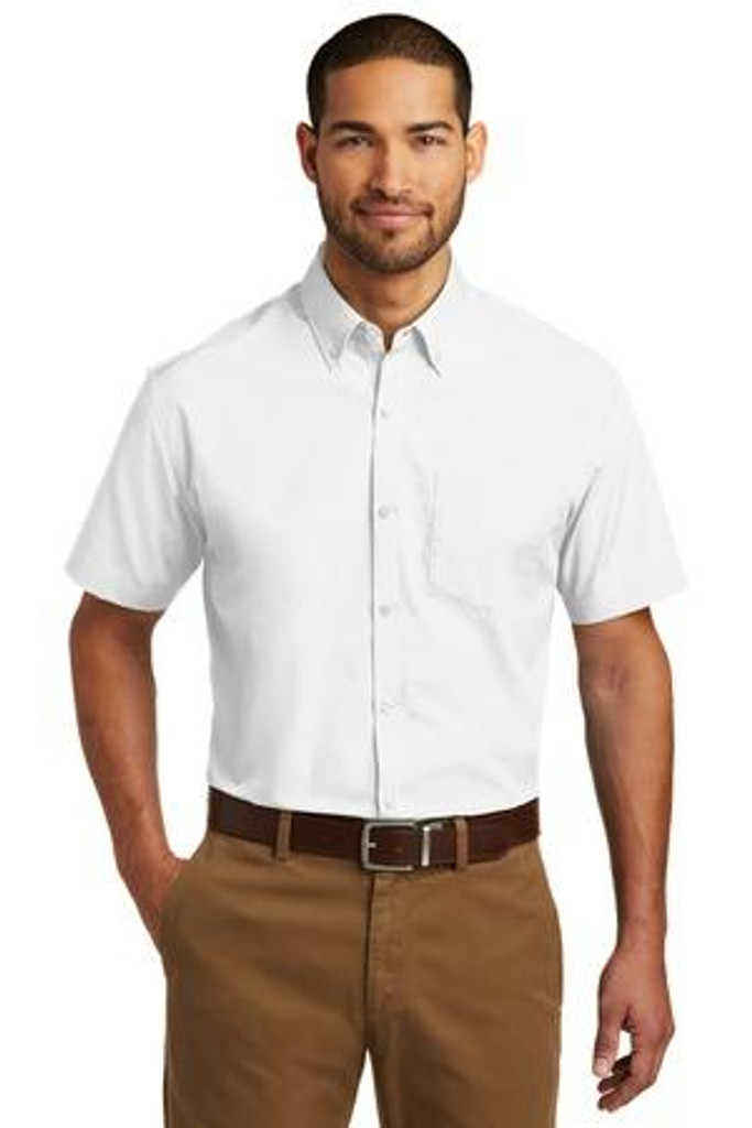 Short Sleeve Carefree Poplin Shirt