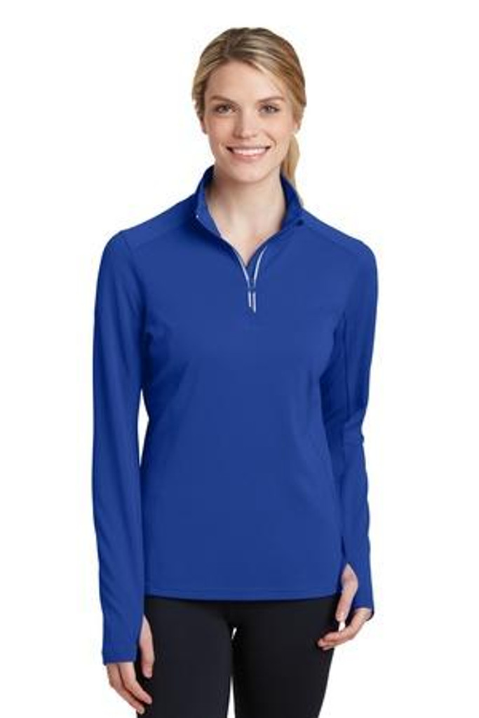 Ladies Sport-Wick Textured 1/4-Zip Pullover