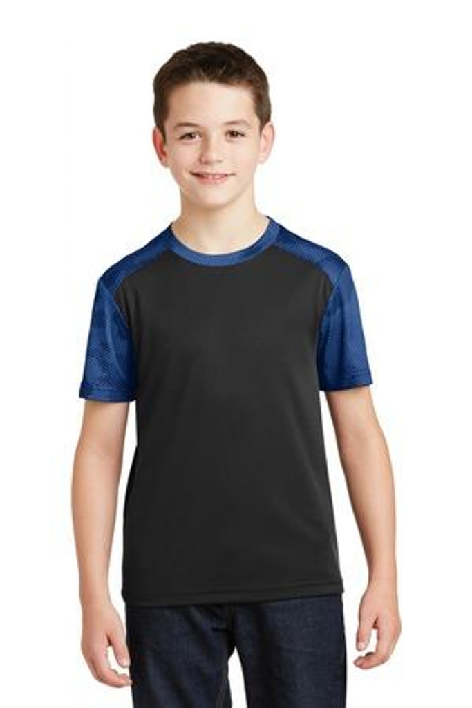 Youth CamoHex Colorblock Tee