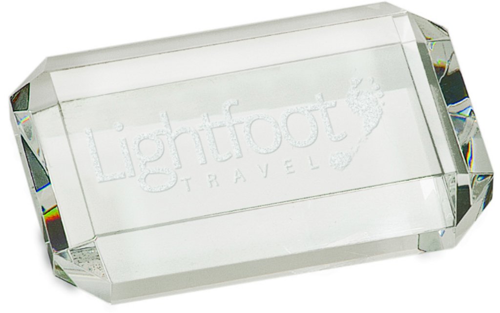 Premier Crystal Faceted Rectangle Paperweight