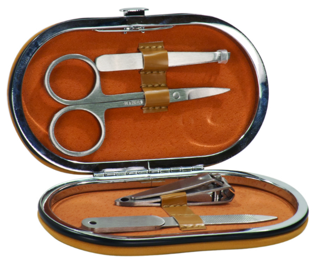 Leatherette 4-Tool Manicure Set