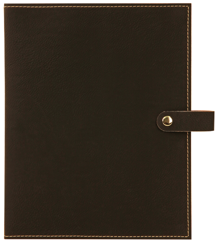 Black Leatherette Book/Bible Cover with Snap Closure