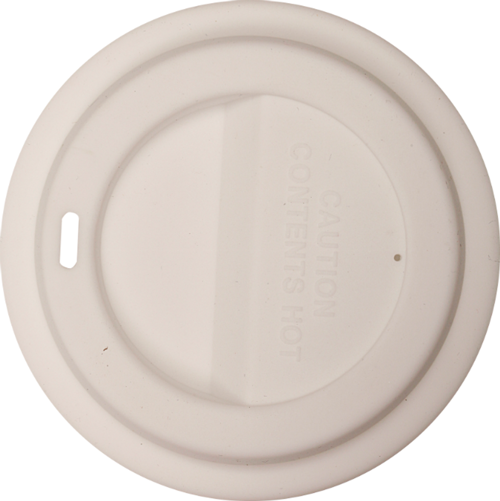 White Flexible Silicone Lid for Latte Mugs