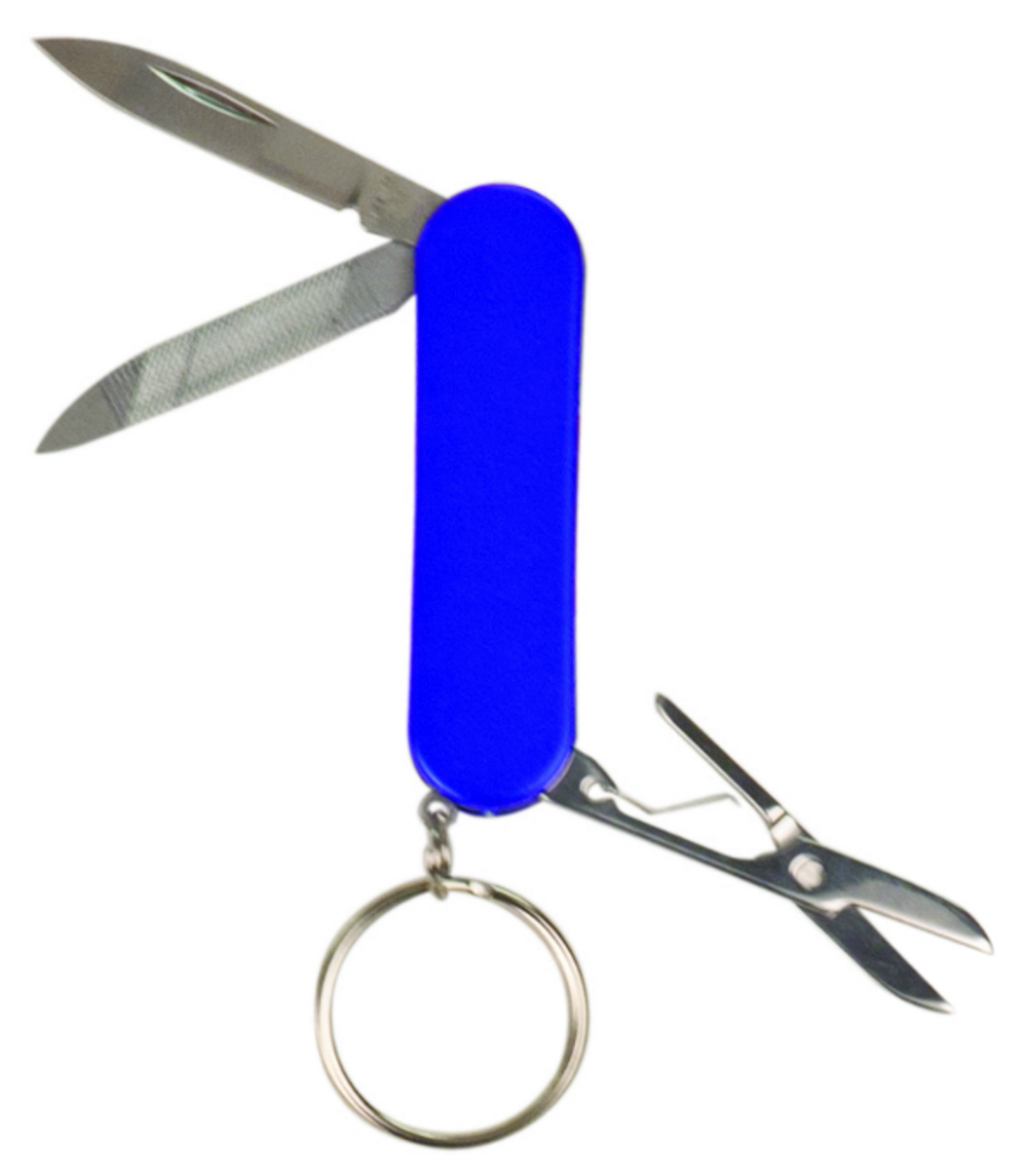 Blue Finish 3-Function Pocket Knife with Keychain - JB's Awards & Custom  Apparel