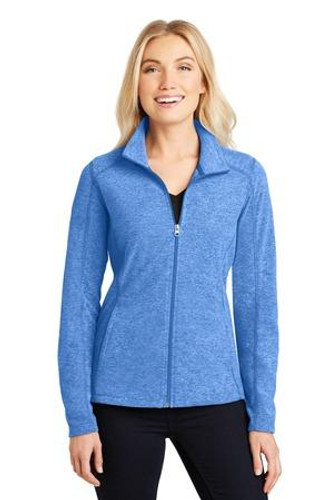 Ladies Heather Microfleece Full-Zip Jacket