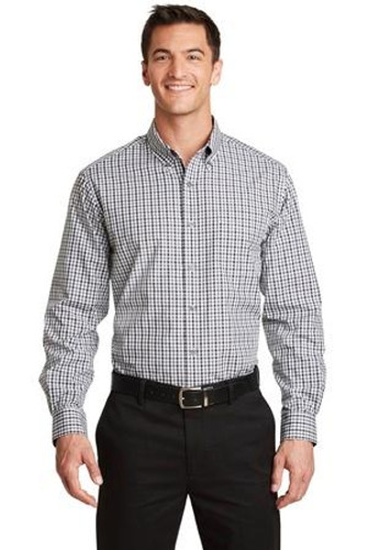 Long Sleeve Gingham Easy Care Shirt