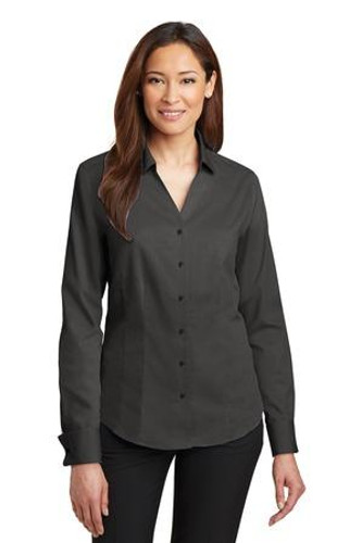 Ladies French Cuff Non-Iron Pinpoint Oxford Shirt