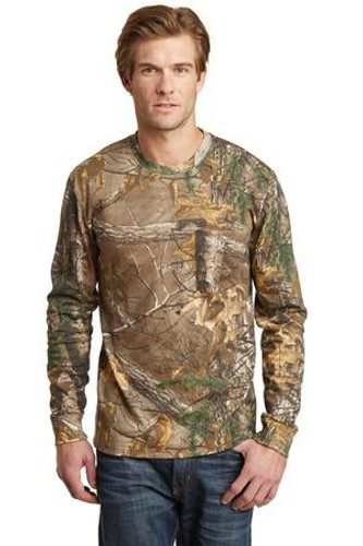 Realtree Long Sleeve Explorer 100% Cotton T-Shirt with Pocket