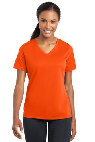 Ladies  RacerMesh V-Neck Tee