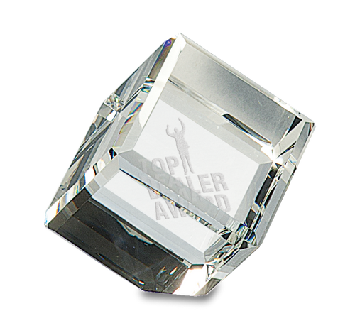 Crystal Cube Paperweight