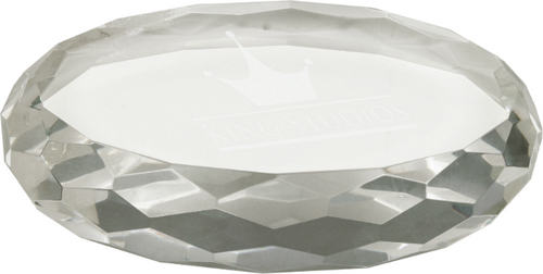 Premier Crystal Oval Paperweight